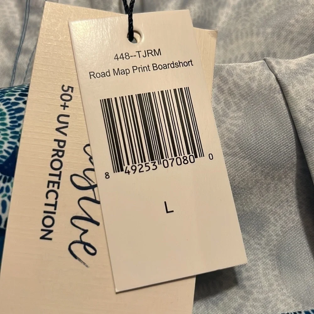 NEW Cabana Life | Road Map‎ Printed Boardshorts - UPF 50+ Sz L